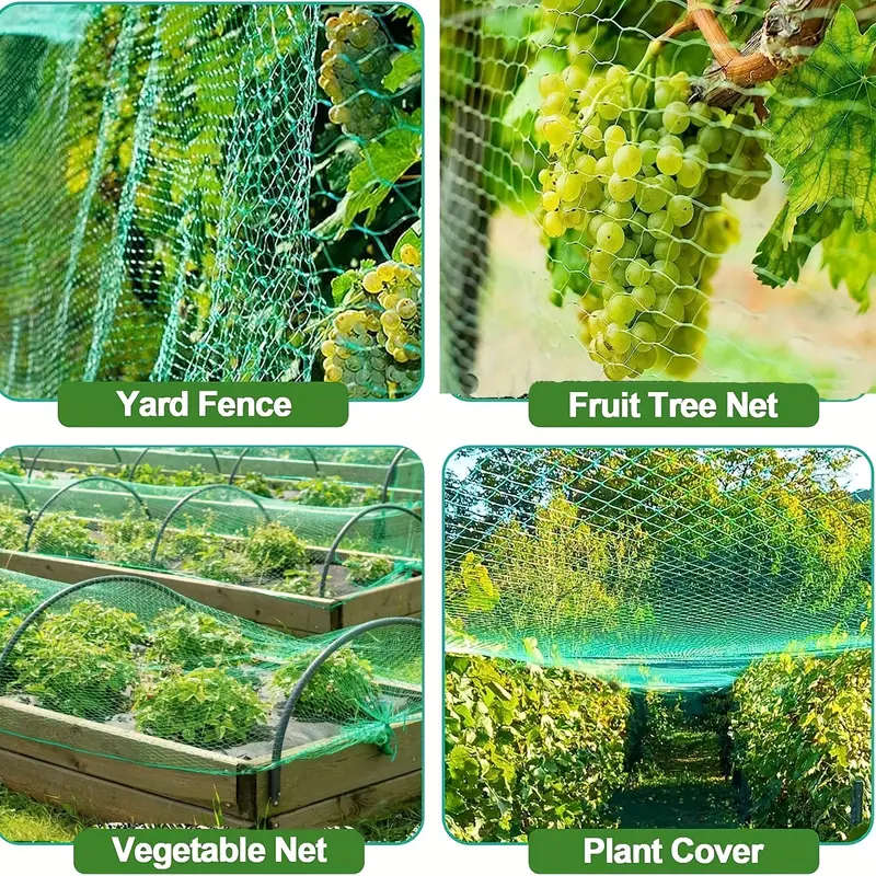 1pc 4x10m Garden Netting Green Anti Bird Protection Net Mesh Protect Seedlings Plants Flowers Fruit