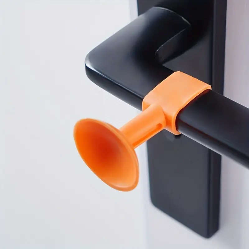 4pcs Anti-Collision Silicone Door Stopper with Suction Cups and Anti-Slip Door Knobs Protects Your D