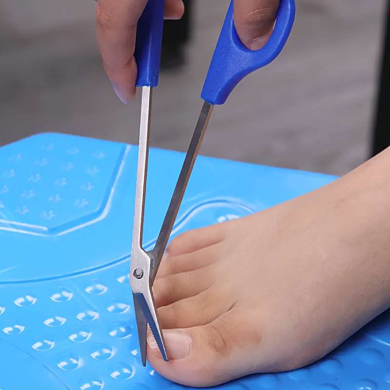 1pc Toenail Scissors Toe Nail Clippers For Thick Toenails Long Handled-Toenail Scissors Precisi