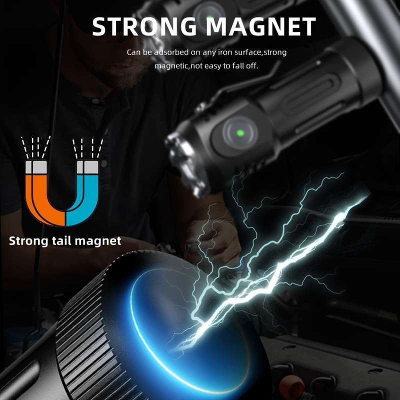 1PC Blue Flashlight