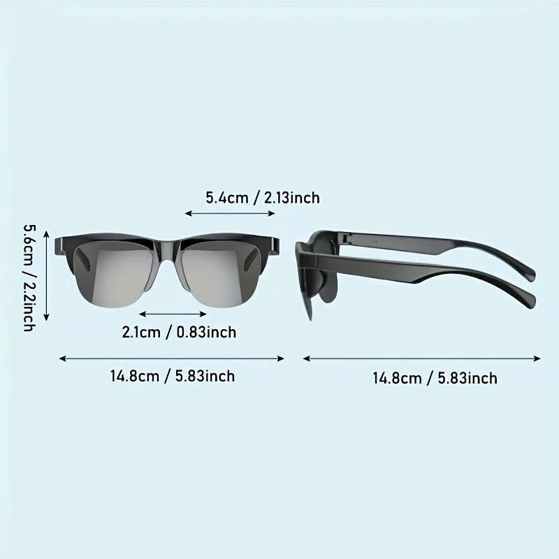 1Pc Intelligent Wireless V5.3 Glasses Multifunctional Glasses Wireless Calling Music Outdoor Sports