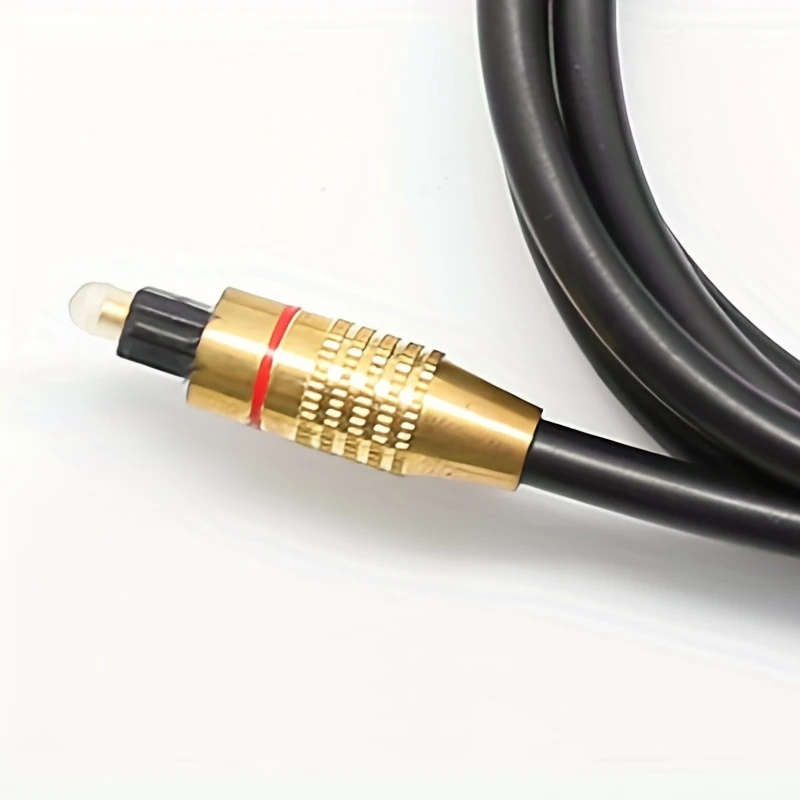 1pc 150CM OD6.0 Spdif Digital Optical Fiber Audio Cable Square Mouth Coaxial TV Amplifier Audio