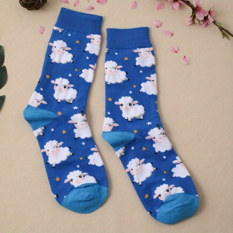 1 Pair Mixed Color One Size Socks