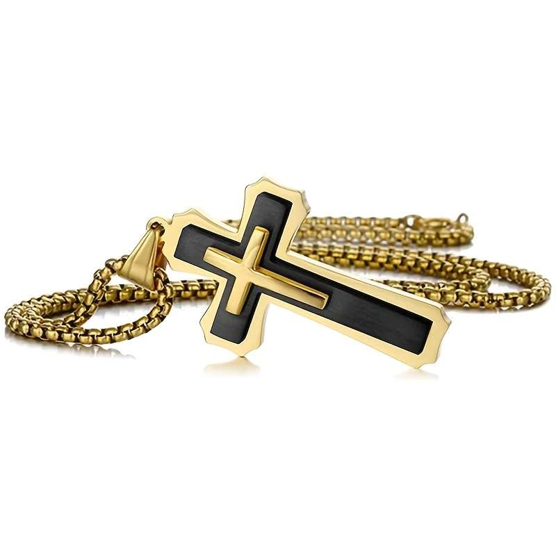 1 Piece Black Jesus Theme Pendant