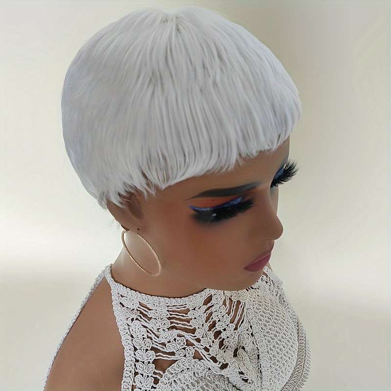 1Pc Black 10.16cm Fashion Design Wig