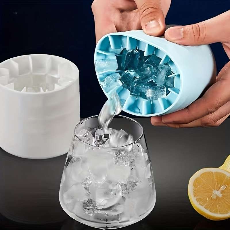 1pc Make Perfectly-Shaped Ice Cubes With This Easy-Release Silicone Ice Cube Mold Holds Up T