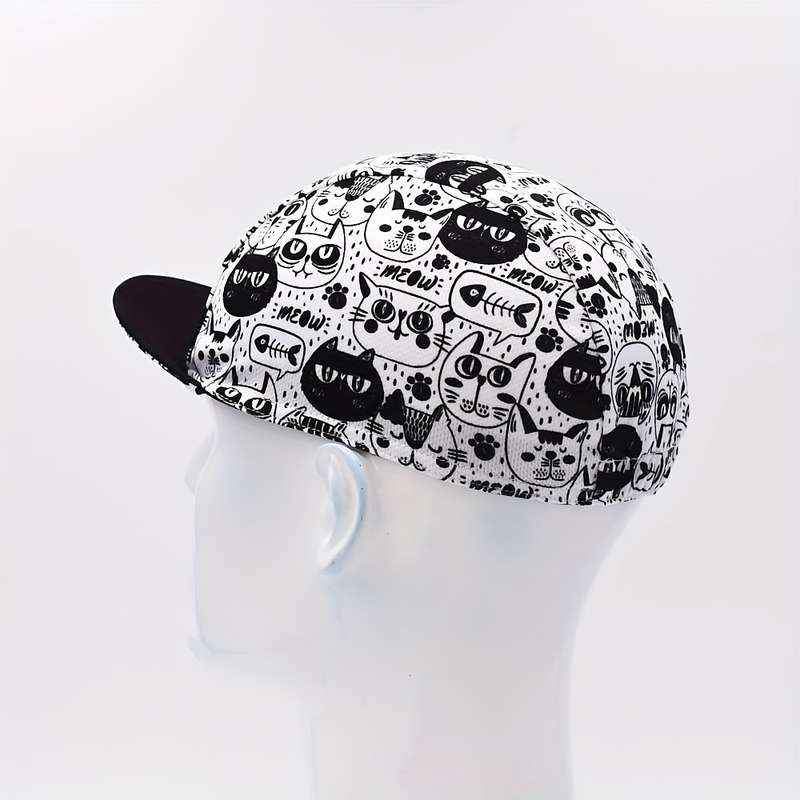 1pc Lovely cartoon cat cycling cap Outdoor hiking hat bicycle cycle cap bike cap under helmet hat