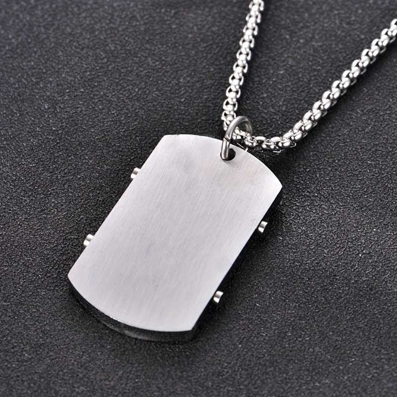 1 Piece Black Pendant Add Chain 60CM Jesus Theme Pendant