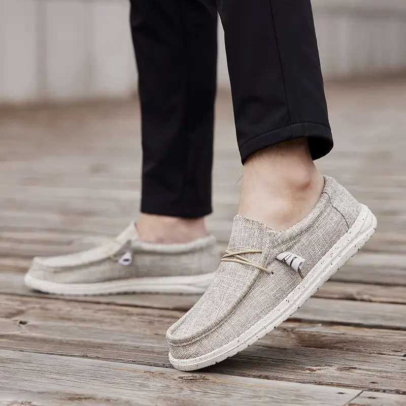 Mens Trendy Solid Casual Shoes with Adjustable Lace and Non Slip