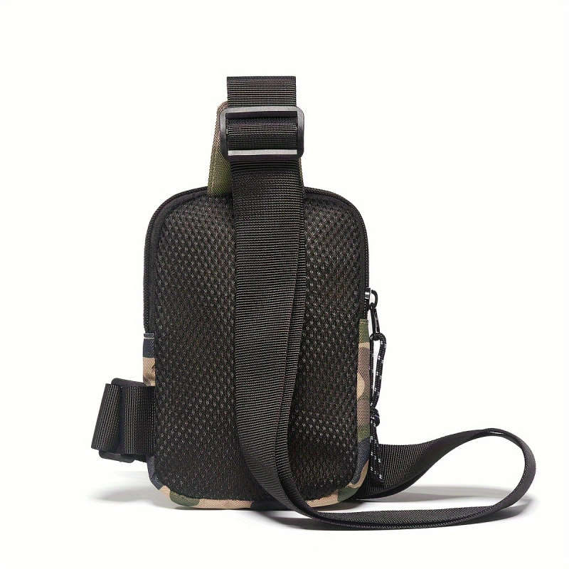 1pc Men's Camouflage Small Crossbody Bag Lightweight Satchel Shoulder Bag For Traveling And Hiking P