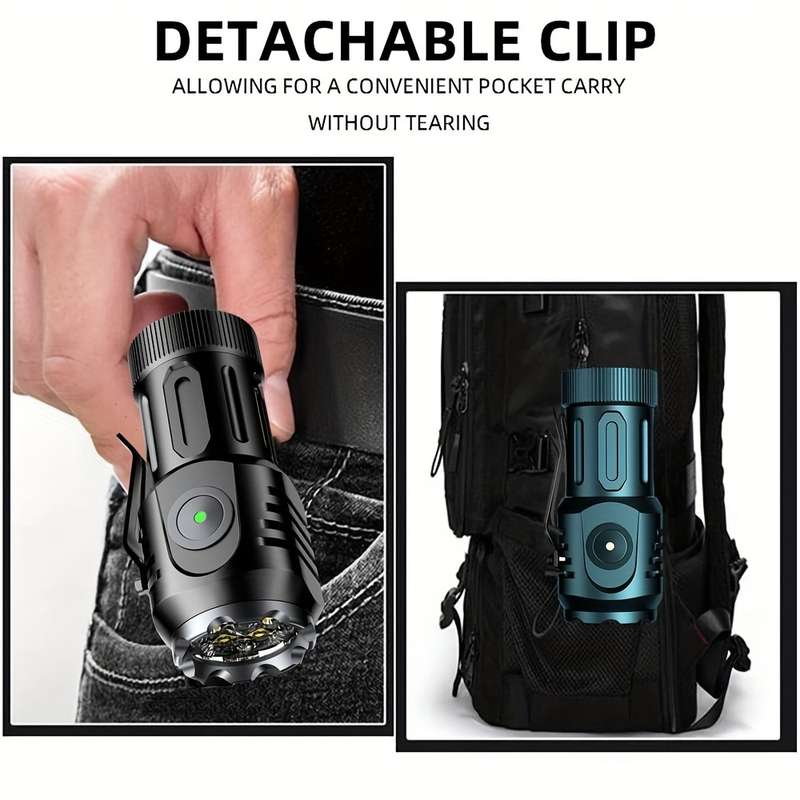 1PC Blue Flashlight