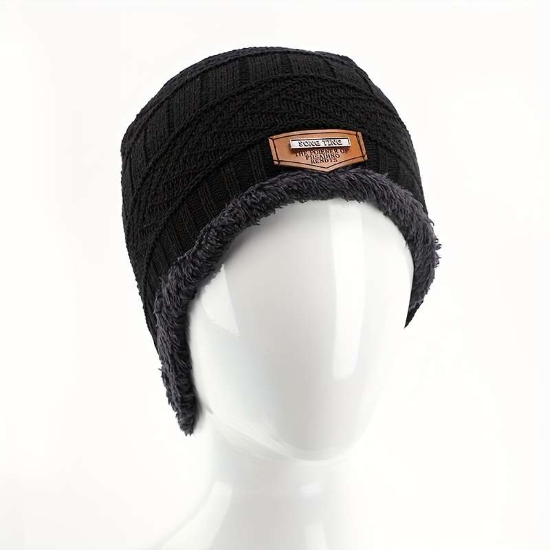 1pc Unisex Winter Beanie Hat Knit Hat Thick Winter Breathable Hat Skull Cap