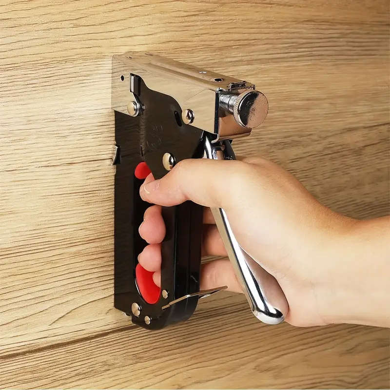 1 Set Upholstery 4In1 Staple Gun Heavy Duty With 1200 Staples Remover Gloves Manual Brad Nailer Powe
