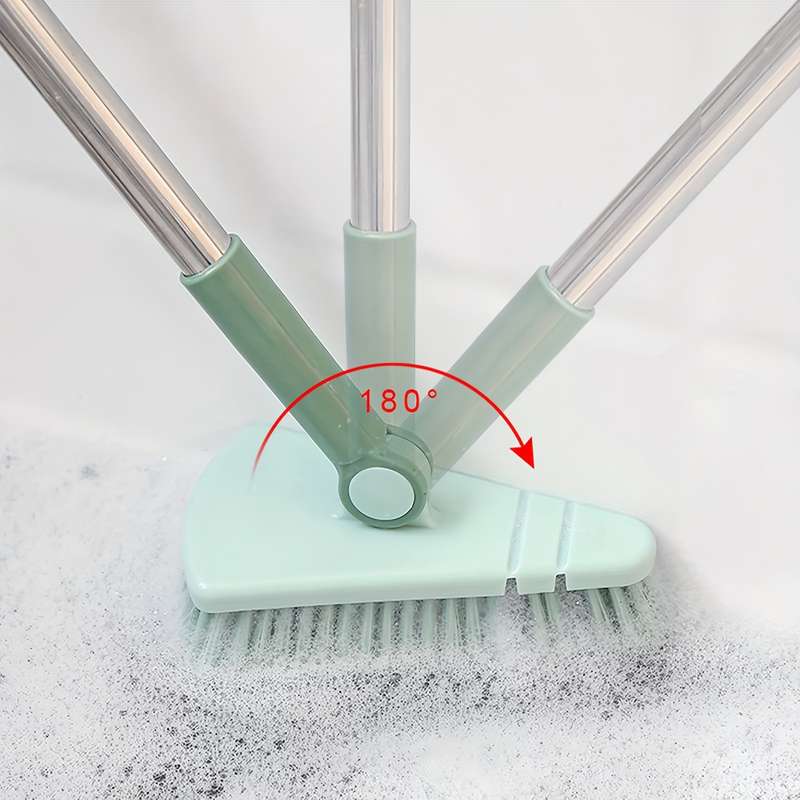 1pc Floor Scrub Brush Shower Scrubber Cleaning Bath Tub And Tile Scrubber Brush Long Handle Det