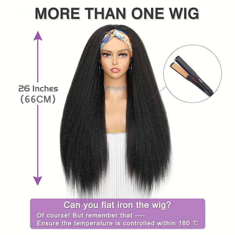 1Pc Burgundy 55.88cm Fashion Design Wig