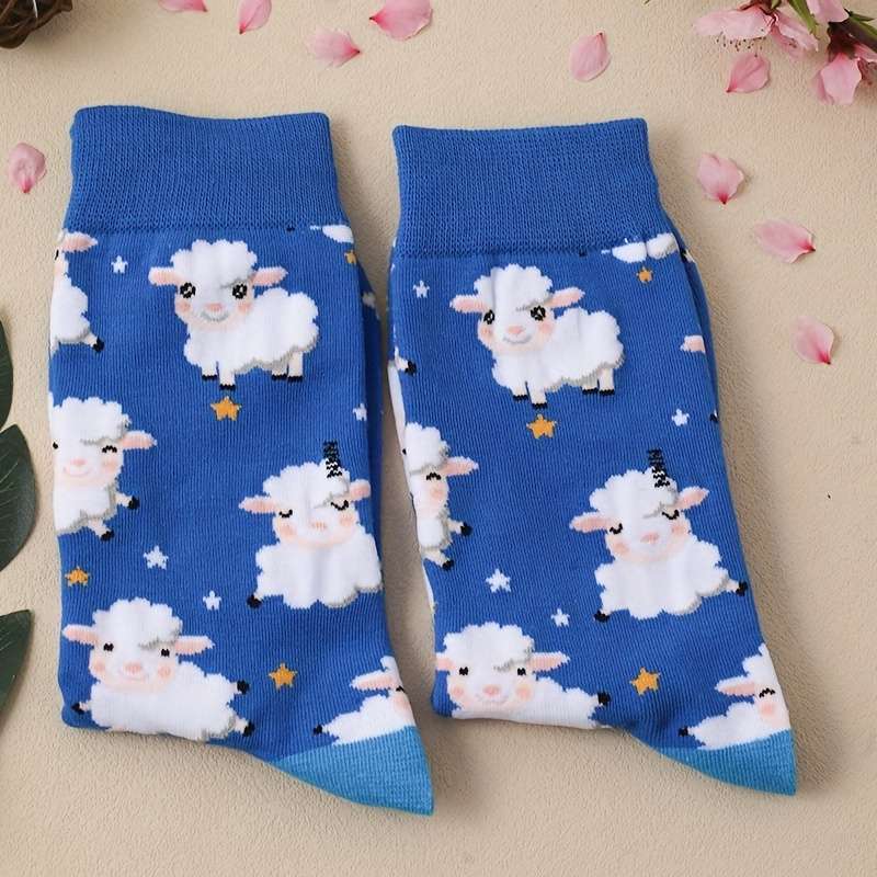 1 Pair Mixed Color One Size Socks