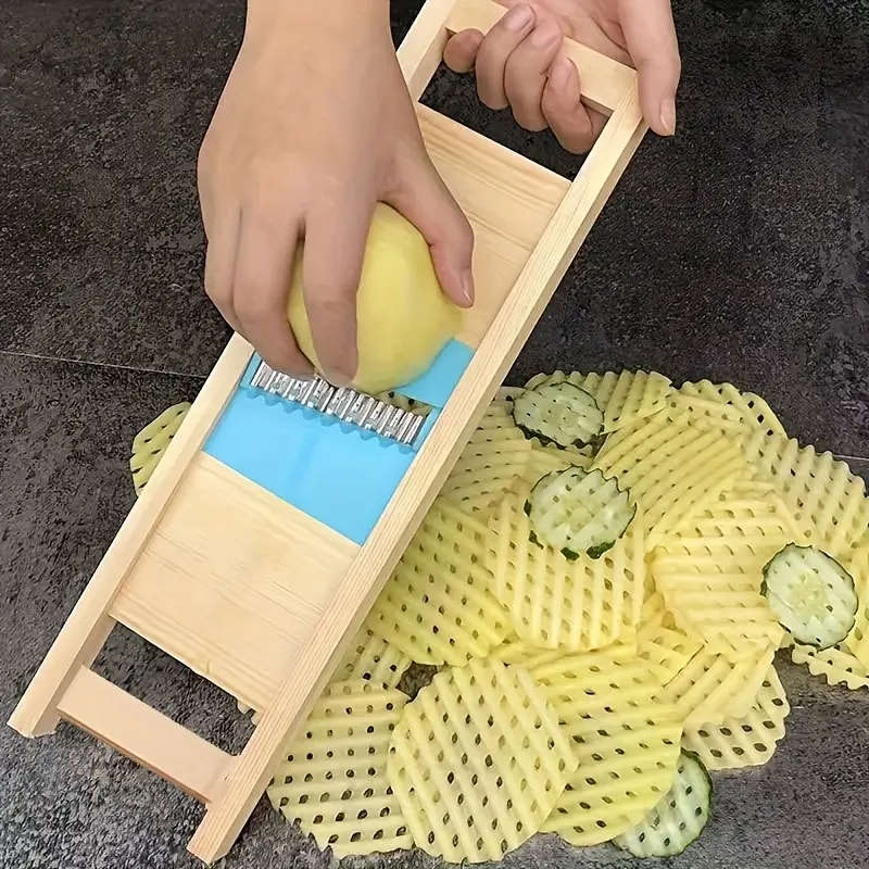 1pc French Fries Slicer Wavy French Fry Cutter And Grater Corrugated Cutter Wave Knife