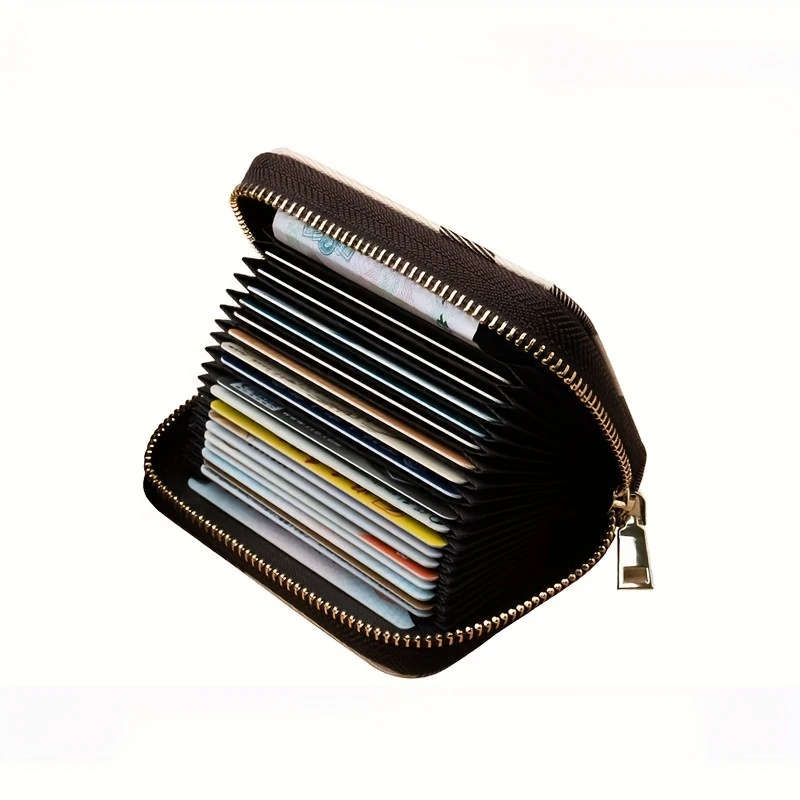 Women's Vintage Plaid Zipper Coin Purse and Credit Card Holder