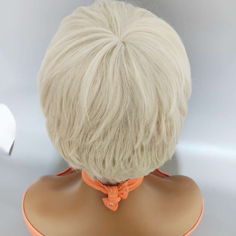 1Pc Black 15.24cm Fashion Design Wig