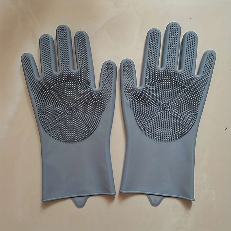Kitchen dishwashing gloves Silicone household cleaning gloves