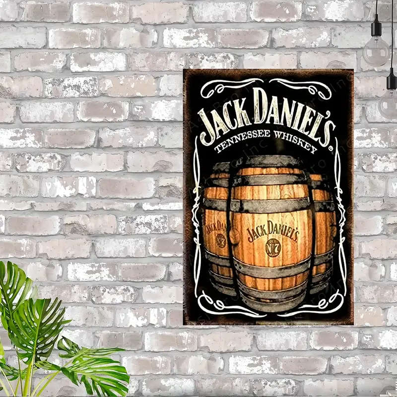 1pc Vintage Whiskey Barrels Metal Tin sign Vintage Alcohol Signs Poster Basement Bar Decor Vintage M