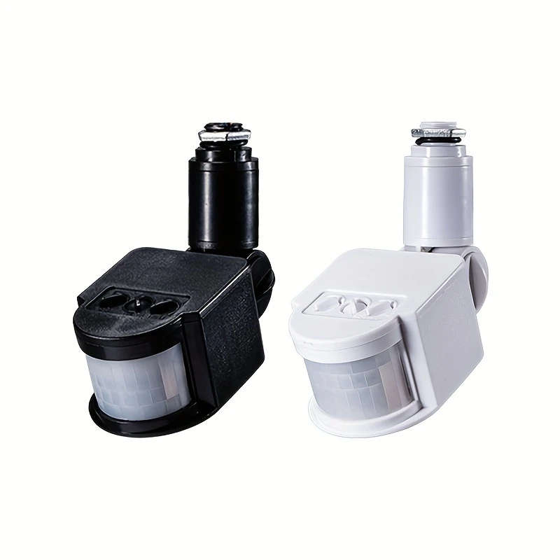 1pc LED Light Motion Sensor Automatic Infrared PIR Infrared Detector 180 Degree Rotating Outdoor Tim