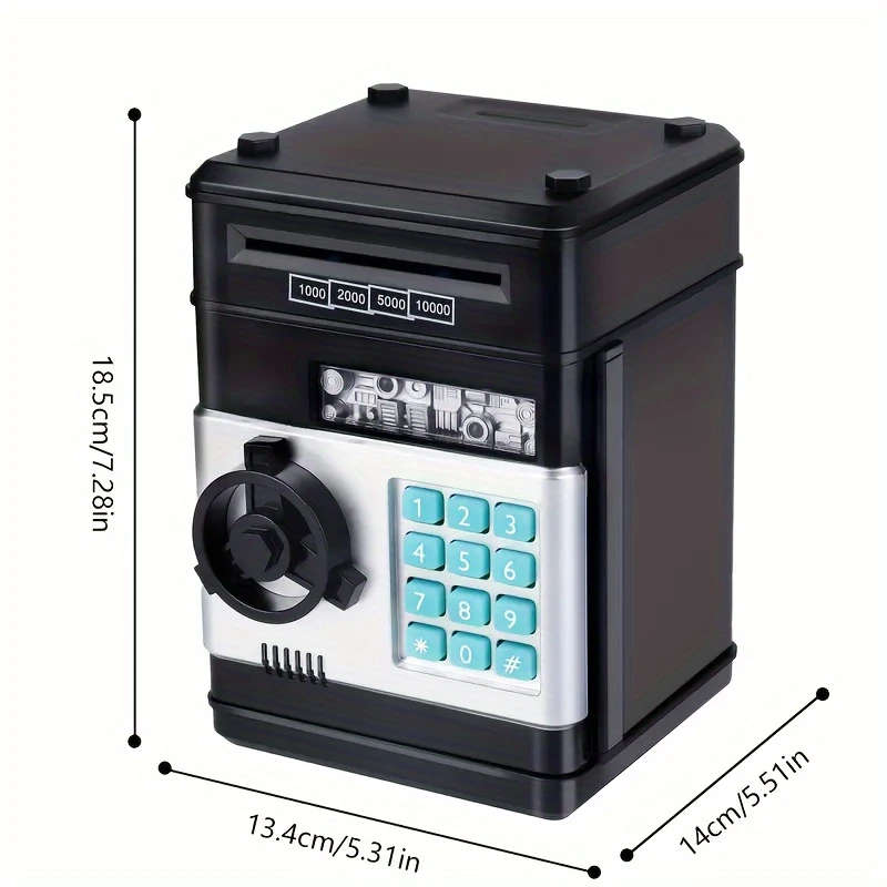 1pc Savings Pot Toys for 3 to 12 Years Youngsters Large Electronic Money Coin Bank for Girls And Boy