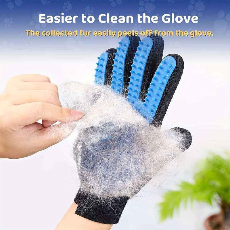1pc Blue Right HandedPet Comb