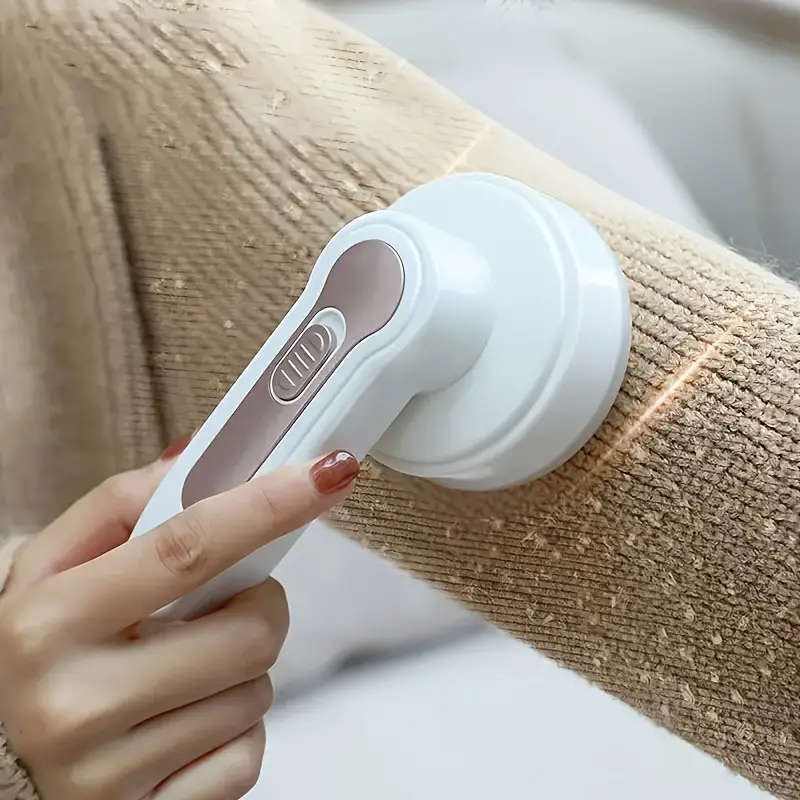 1pc USB Rechargeable Lint Eraser with Cleaning Brush Effective Fabric Shaver for Sweaters Blankets
