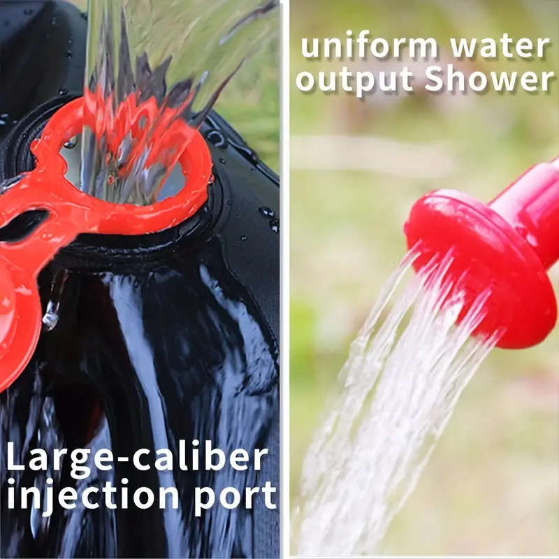 20L Portable Camping Shower Bag With Removable Hose On-off Switchable Shower Head Perfect