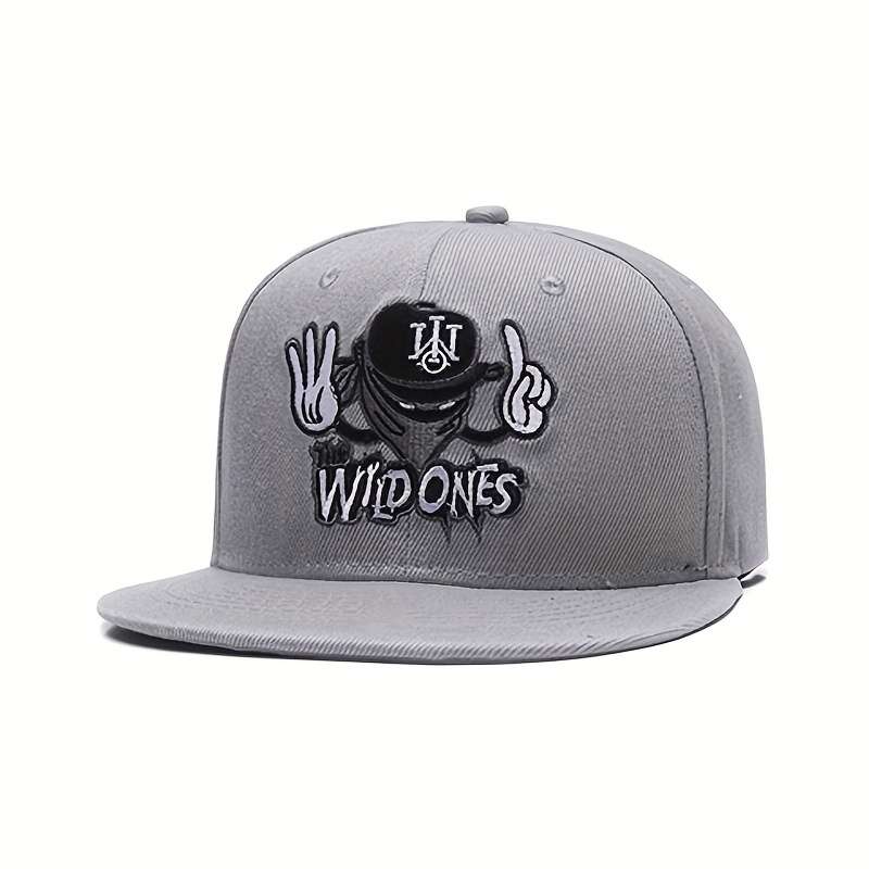 1pc Anime Embroidery Unisex Baseball Cap Hip Hop Trendy Snapback Hats Lightweight Adjustable Sun Ha