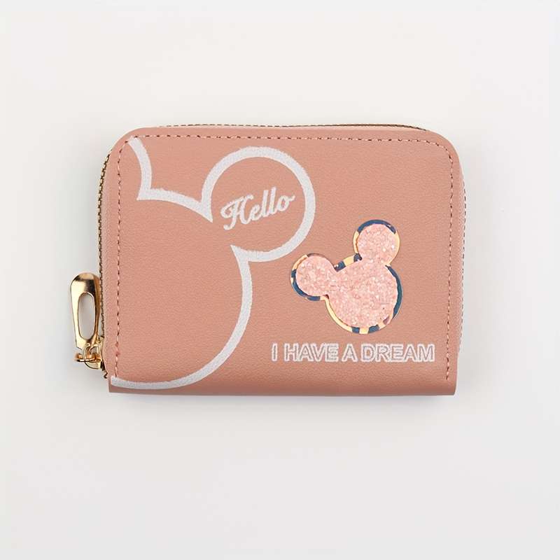 1pc A Cute Zipper Wallet for Girls a Casual Card Holder a Women'S Bag a Phone Pouch And an Ador