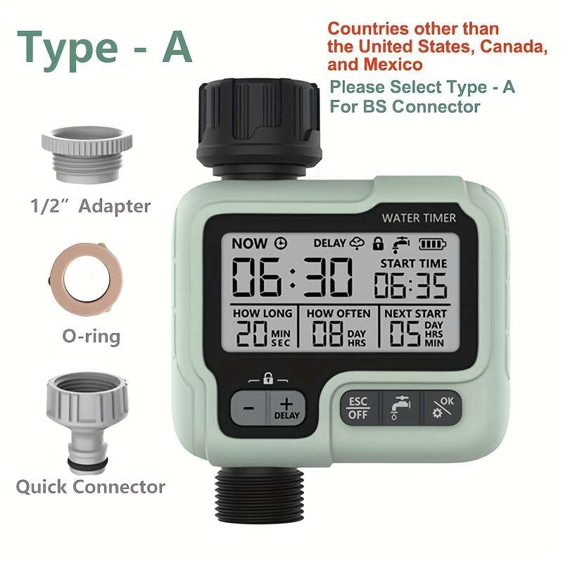 1Pc Automatic Water Timer Irrigation Machine Intelligent Sprinkler