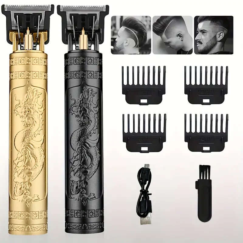 Men's Electric Beard Shaver, Body Hair Trimmer, Hair Clipper, Wet/Dry Electric Shaver