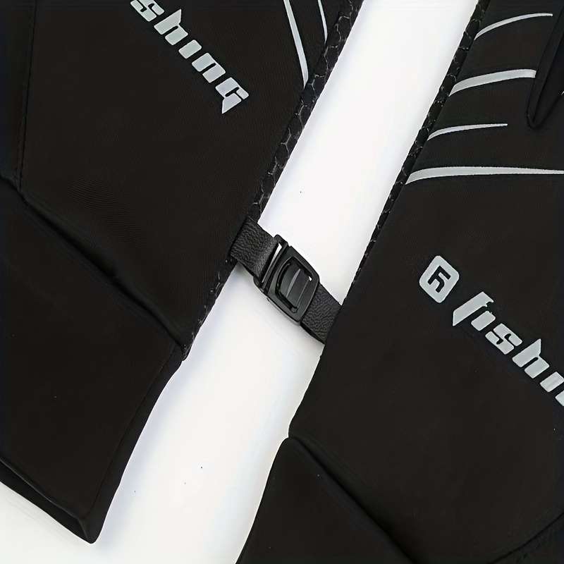 1 Pair Black One Size Outdoor Sports Gloves