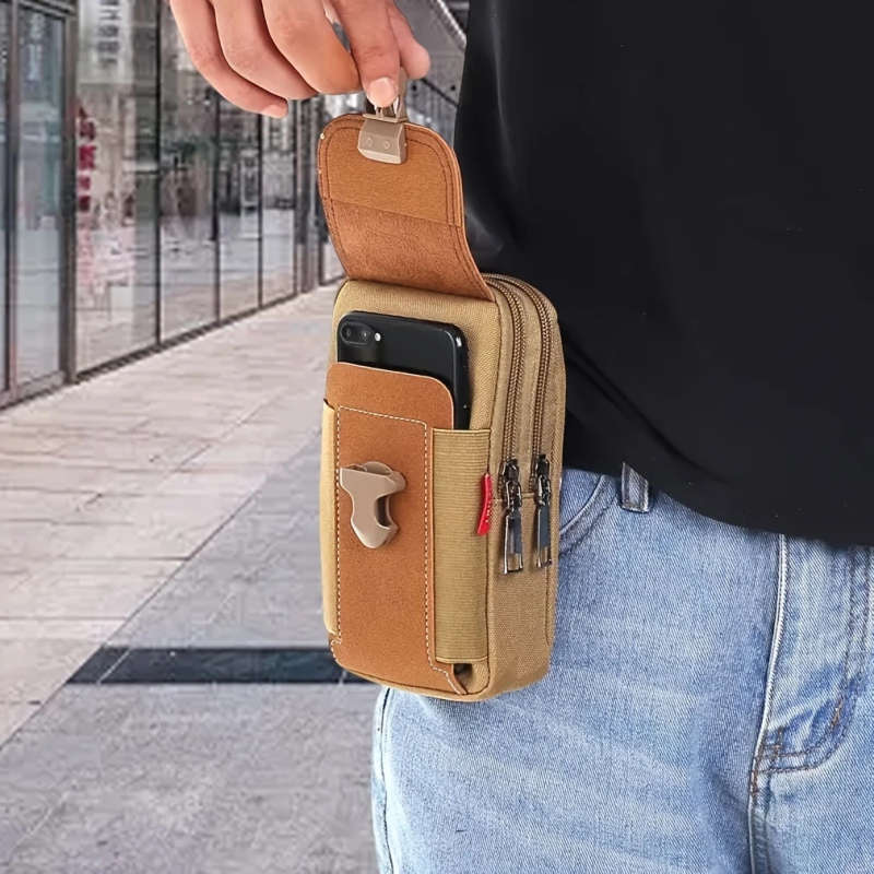 1pc Sports Phone Bag Coin Purse Card Holder Easy To Carry Large Capacity Men's Sports Bag Christmas