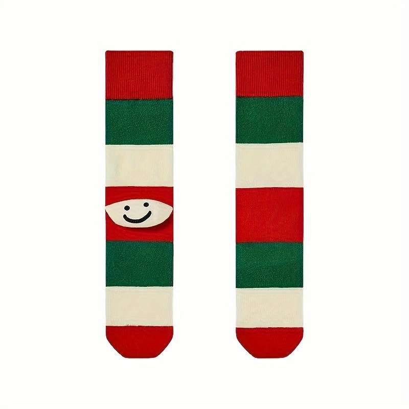 2Pcs Mixed Color One Size High Elastic Socks
