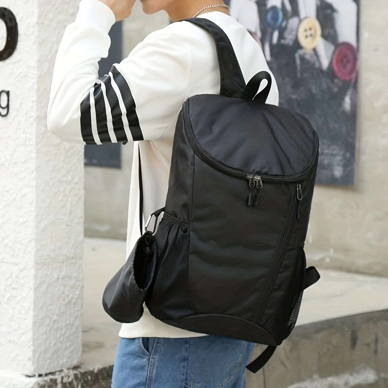 1pc Ultra-Light Foldable Outdoor Backpack Waterproof Nylon Travel Hiking Gear with Multiple Compartm