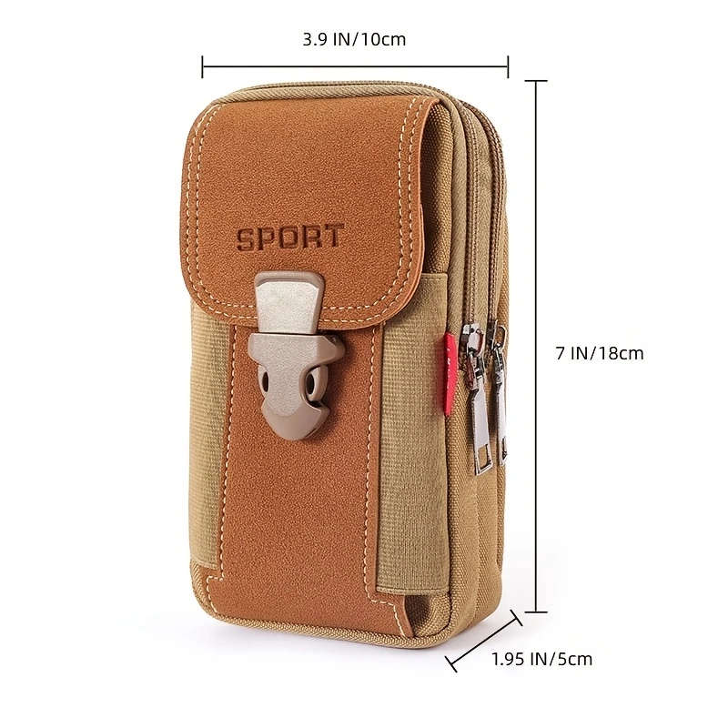1pc Sports Phone Bag Coin Purse Card Holder Easy To Carry Large Capacity Men's Sports Bag Christmas