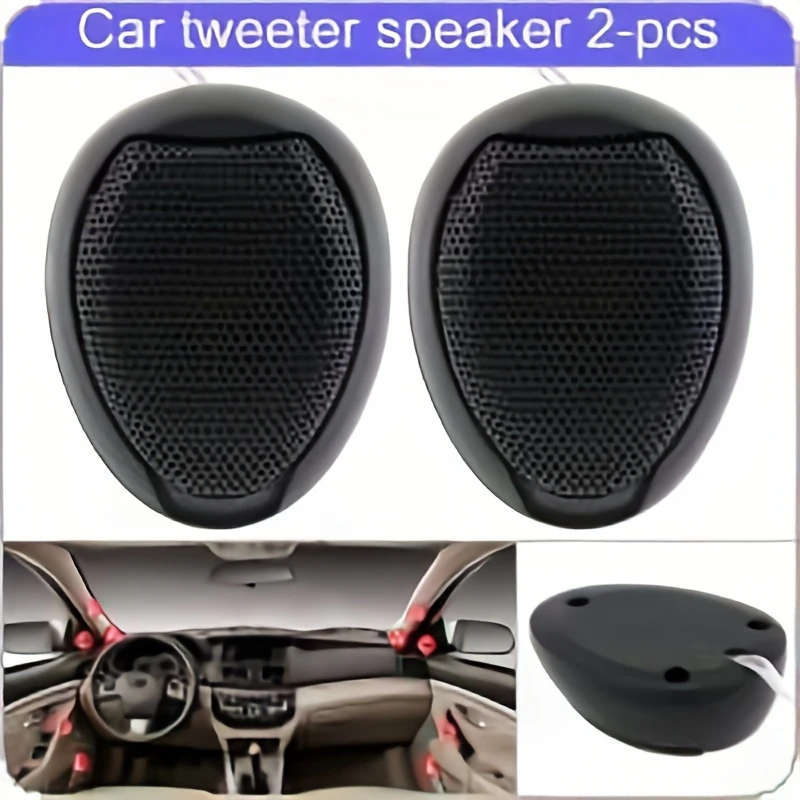 2Pcs Universal 1000W Tw 106 High Efficiency Mini Dome Tweeter Speakers For Car Audio System
