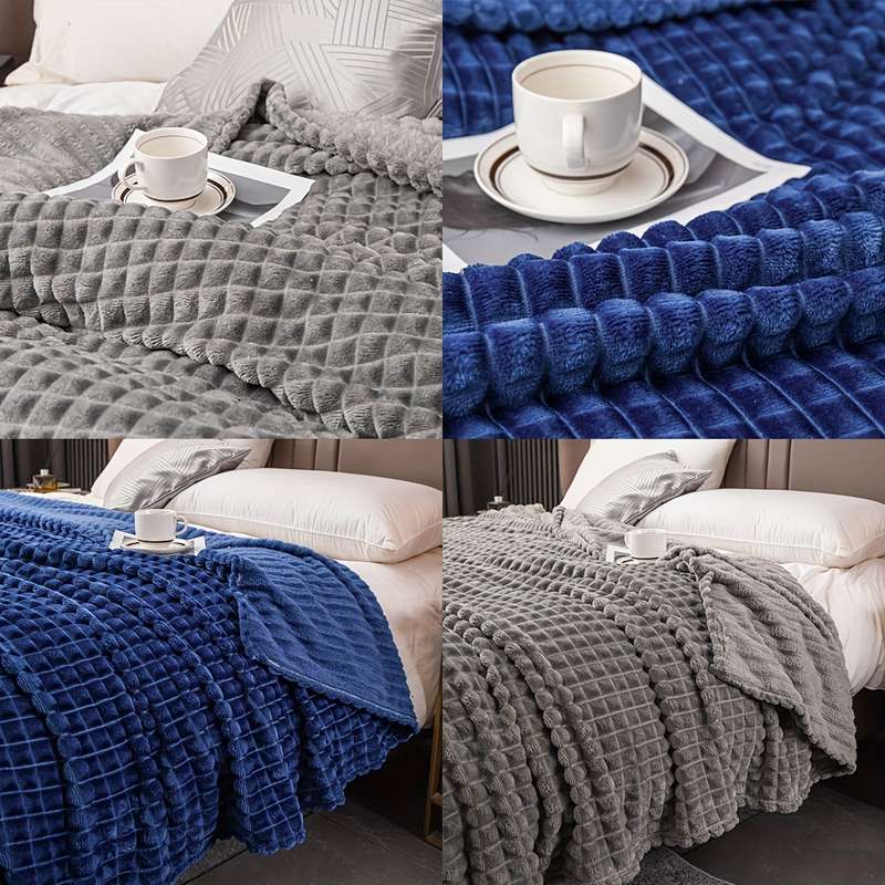 1ps Blanket Color Dark Gray size King 200x230