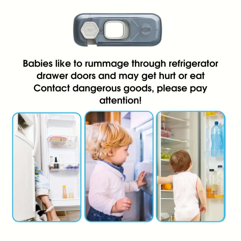 1Pc Child Safety Fridge Lock Single Door Refrigerator Door Stopper Baby Protection Kids Safety Care