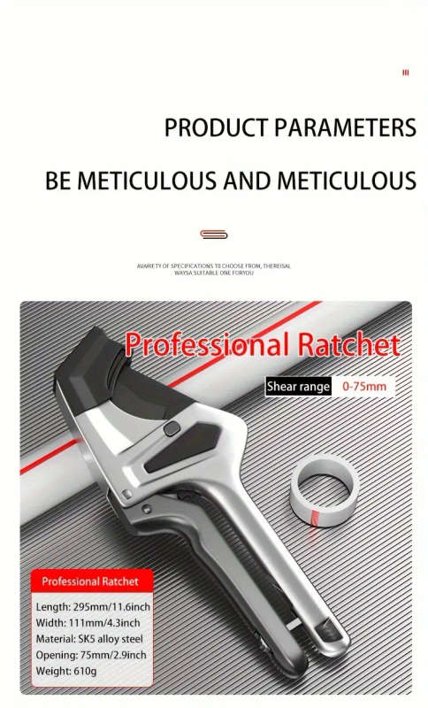 hardware pvc pipe cutter water pipe scissors quick cutting ppr scissors aluminum plastic pipe scissors details 9