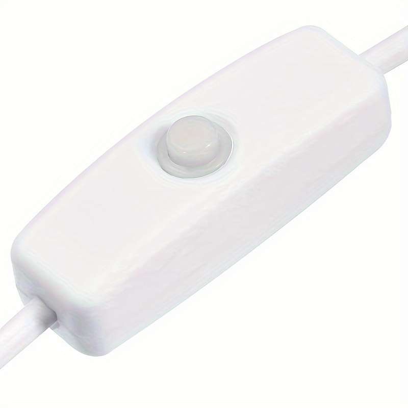 1pc White USB Cable with 501 On off for Switch USB Male to DC 5.5 X 2.1mm Male Power Cord 150c