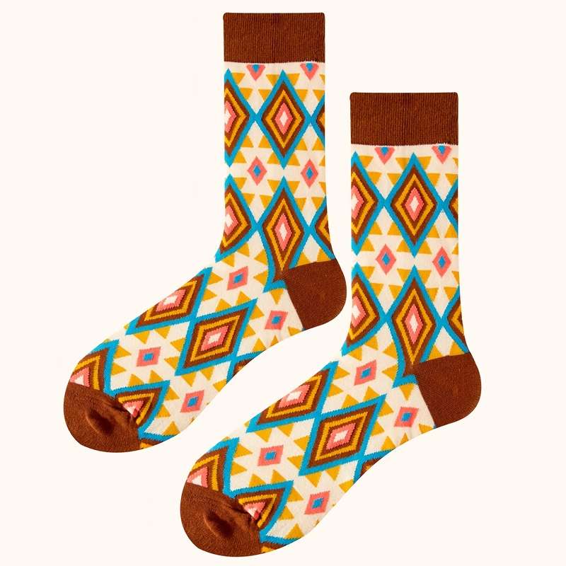1 Pair Khaki One Size Socks