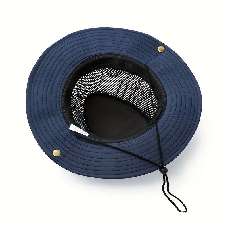 1pc Fisherman's Hat Outdoor Hiking Big Eaves Breathable Mesh Hat Sun Visor Hats For Men And Women.