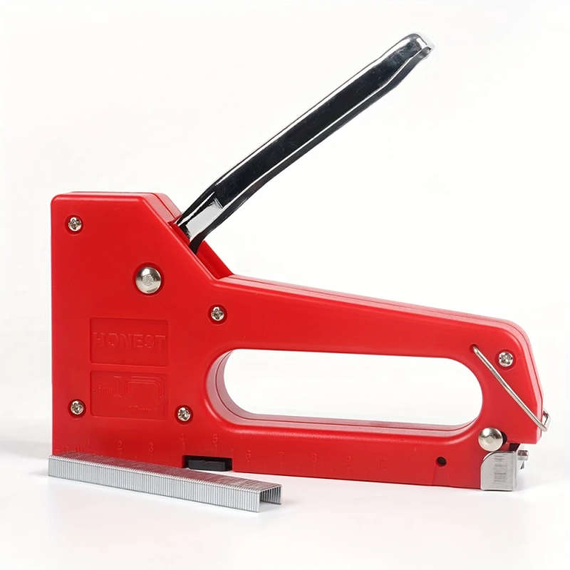 1pc Staple Gun Kit with Staples Adapt to 4-8mm Length Staples for DIY Furniture Upholstery Woodworki