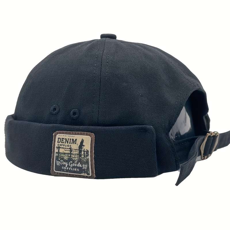 1pc Adjustable Breathable Docker Cap Xlamulu Vintage Docker Cap Adjustable Breathable Beanie w