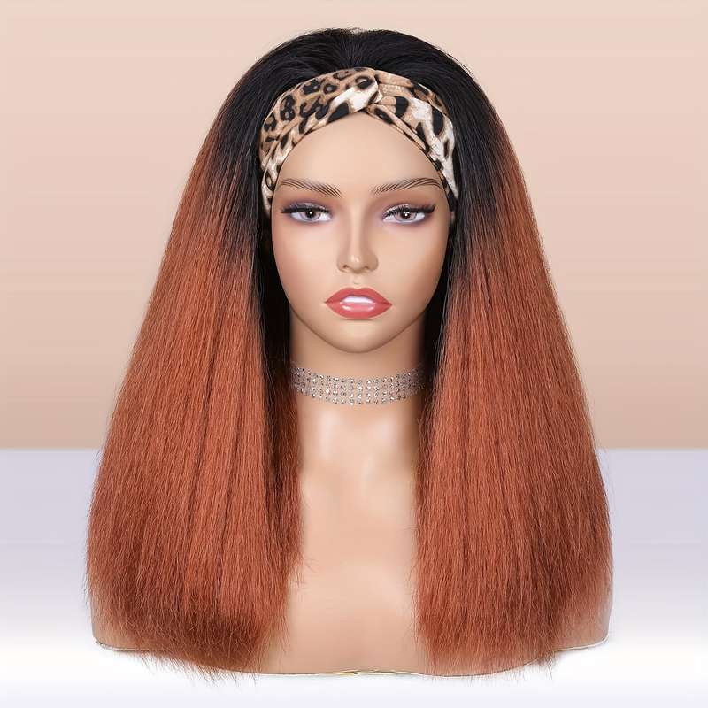 1Pc Light Brown 45.72cm Fashion Design Wig