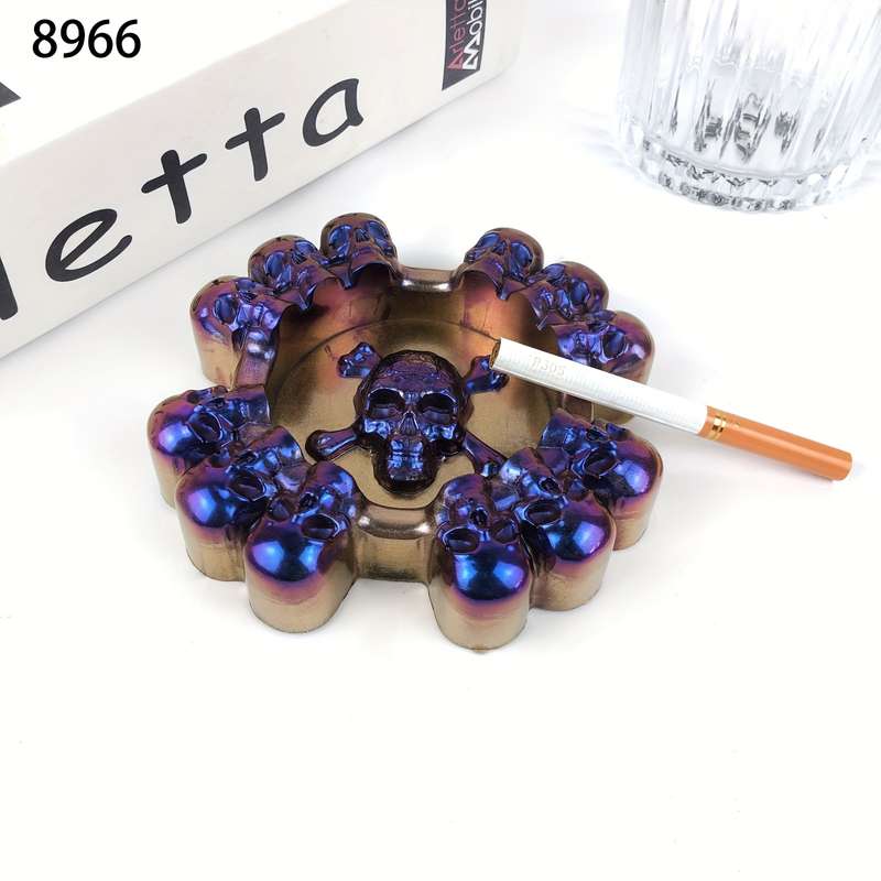 1pc Spooky Human Skull Ashtray Silicone Mold For Scary Halloween Decorations And Decorative Sku